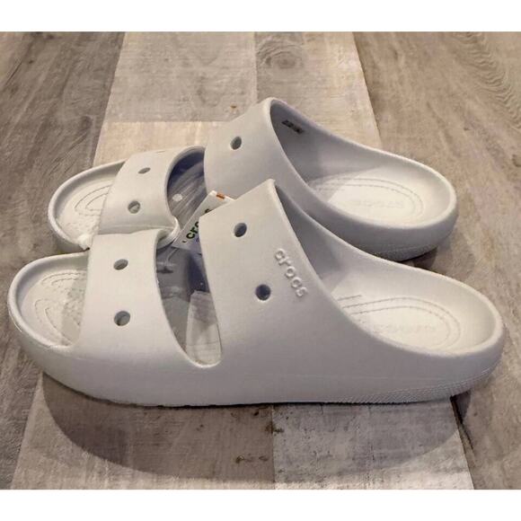 Crocs Classic Slide Sandal Size M9/W11 Gray Rubber Casual Outdoor Slip On - Picture 1 of 8